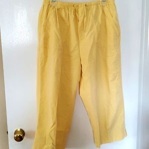 Draw string, cotton crop pants